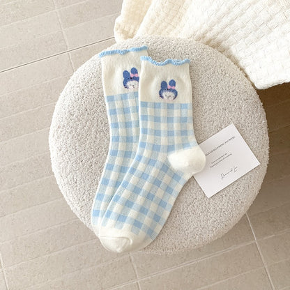 Fairy Tale Bunny Design Crew Socks