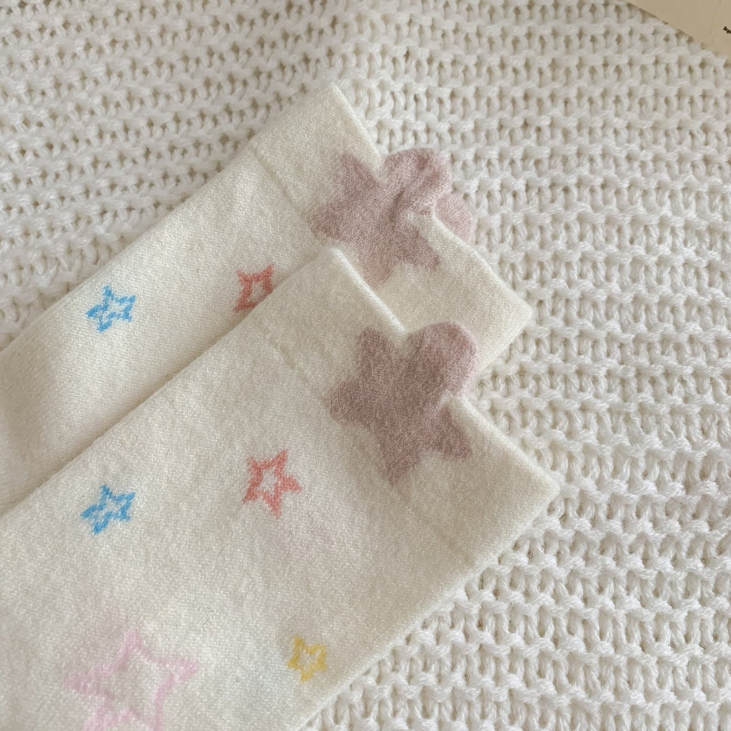 Pastel Pink Series Crew Socks