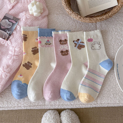 Fairy Tale Bear & Cloud Crew Socks