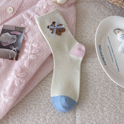 Fairy Tale Bear & Cloud Crew Socks