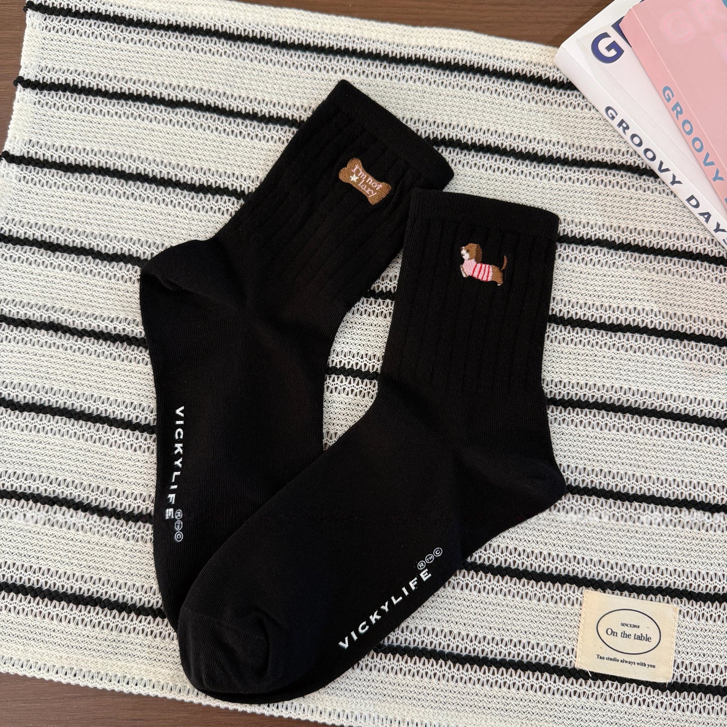 Not Lazy Puppy Quarter Socks