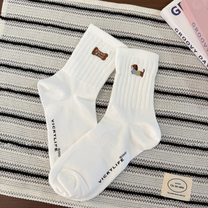 Not Lazy Puppy Quarter Socks