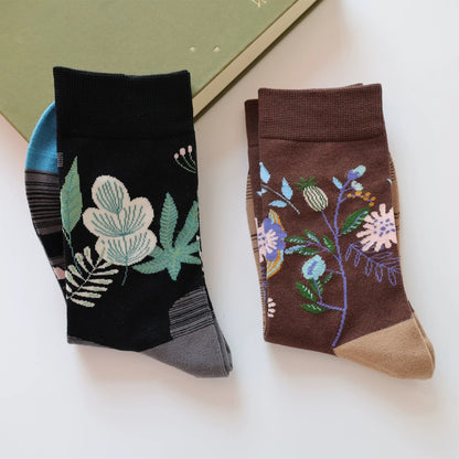 Artistic Oil Painting Style Animal Socks