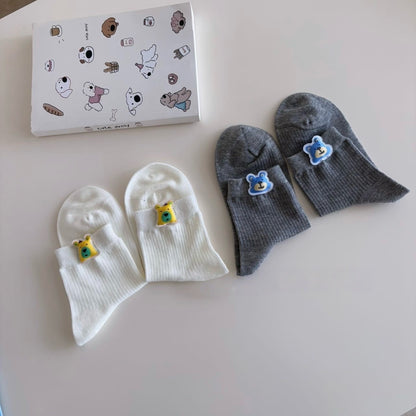 Playful 3D Toy Quarter Socks