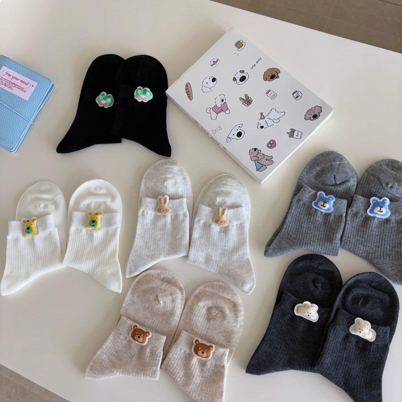 Playful 3D Toy Quarter Socks