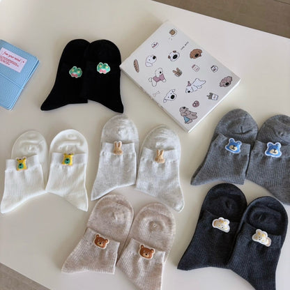 Playful 3D Toy Quarter Socks