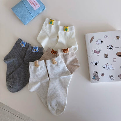 Playful 3D Toy Quarter Socks