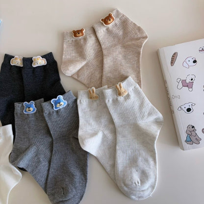 Playful 3D Toy Quarter Socks