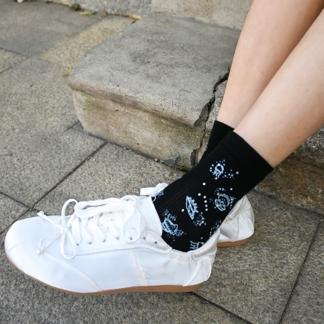 Ocean Breeze Summer Crew Socks