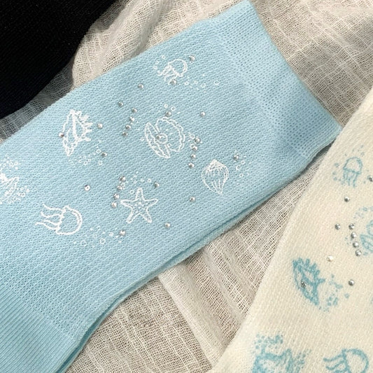Ocean Breeze Summer Crew Socks