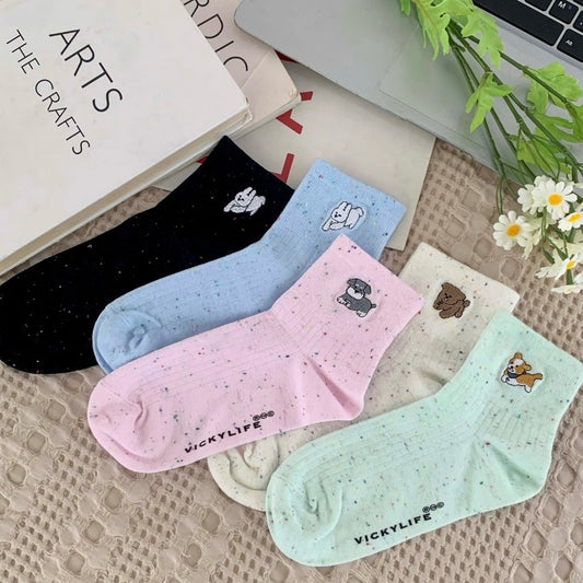 Colorful Animal Summer Ankle Socks