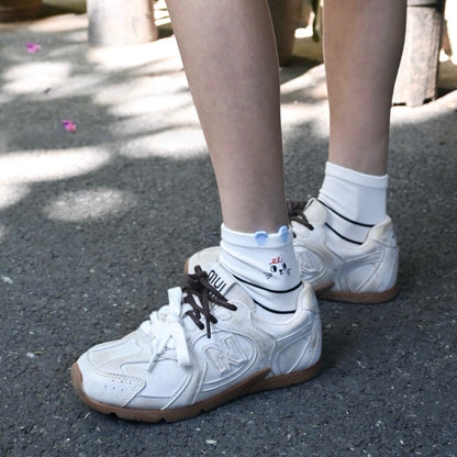 Little Monster Quarter Socks