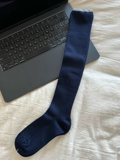 Minimalist Wool Knee High Socks
