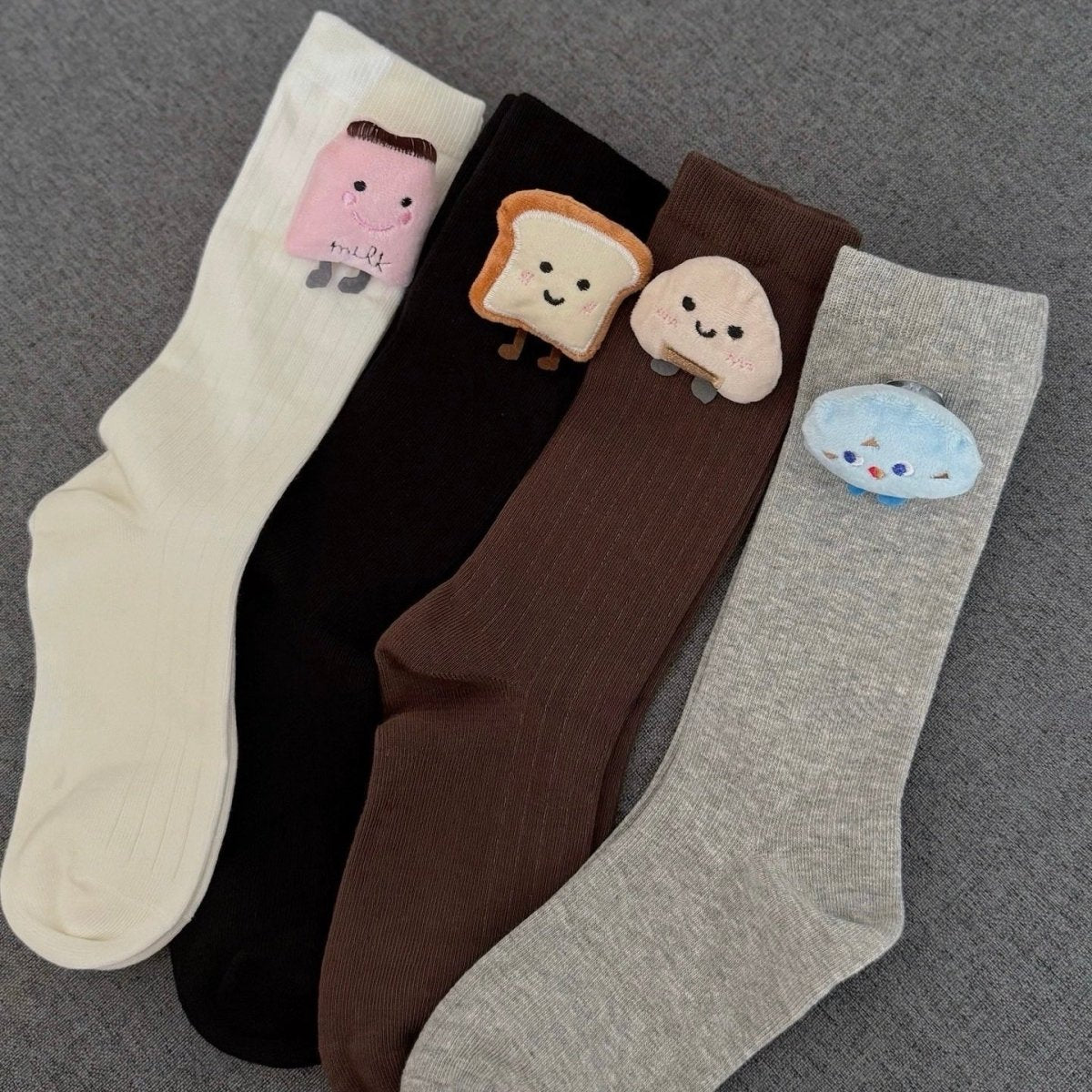 Cute Plush Toy - Women's Crew Socks - SocksParty