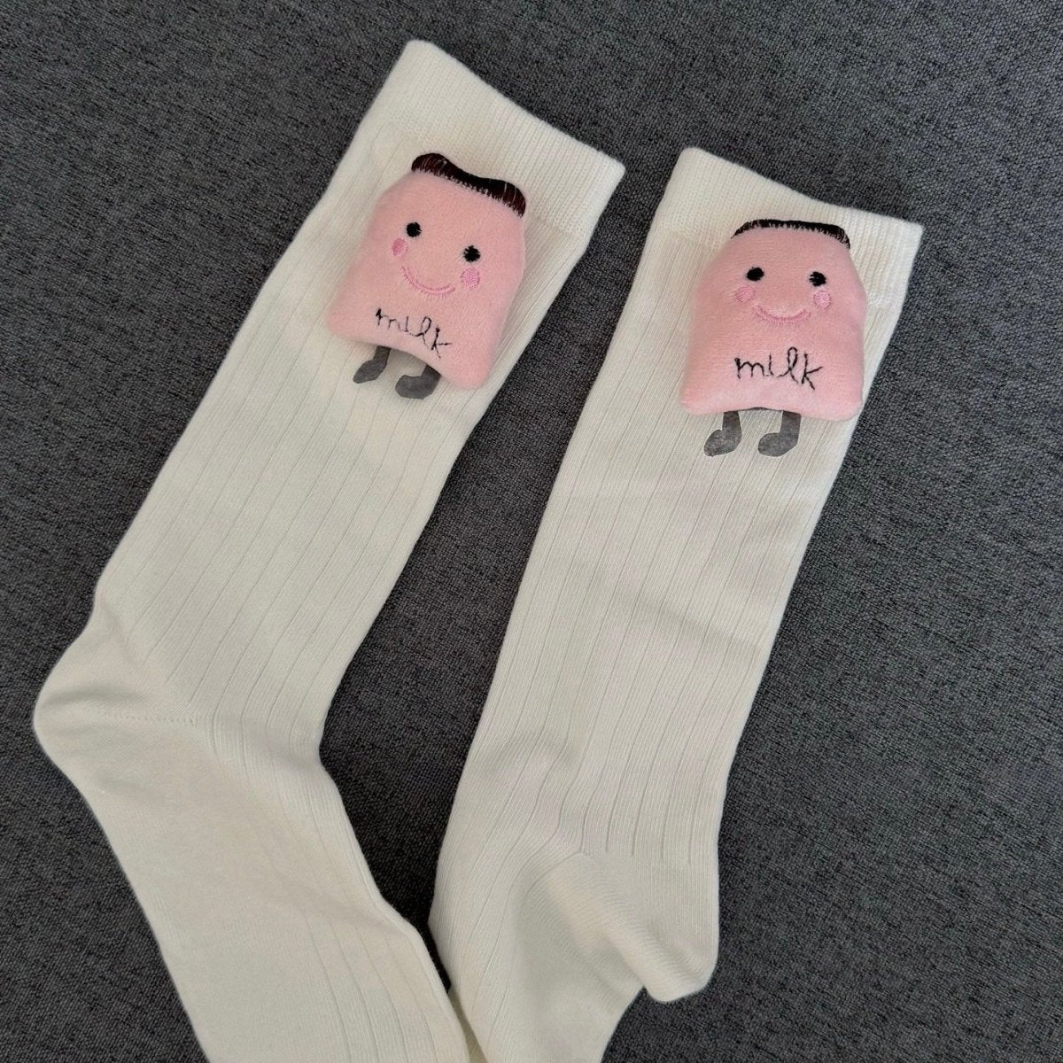 Cute Plush Toy - Women's Crew Socks - SocksParty