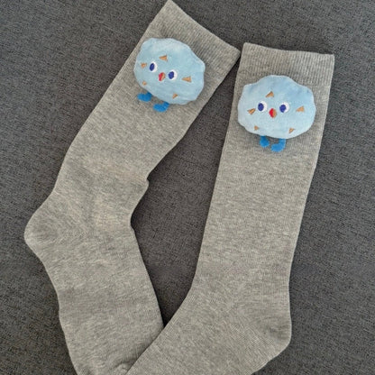 Cute Plush Toy - Women's Crew Socks - SocksParty