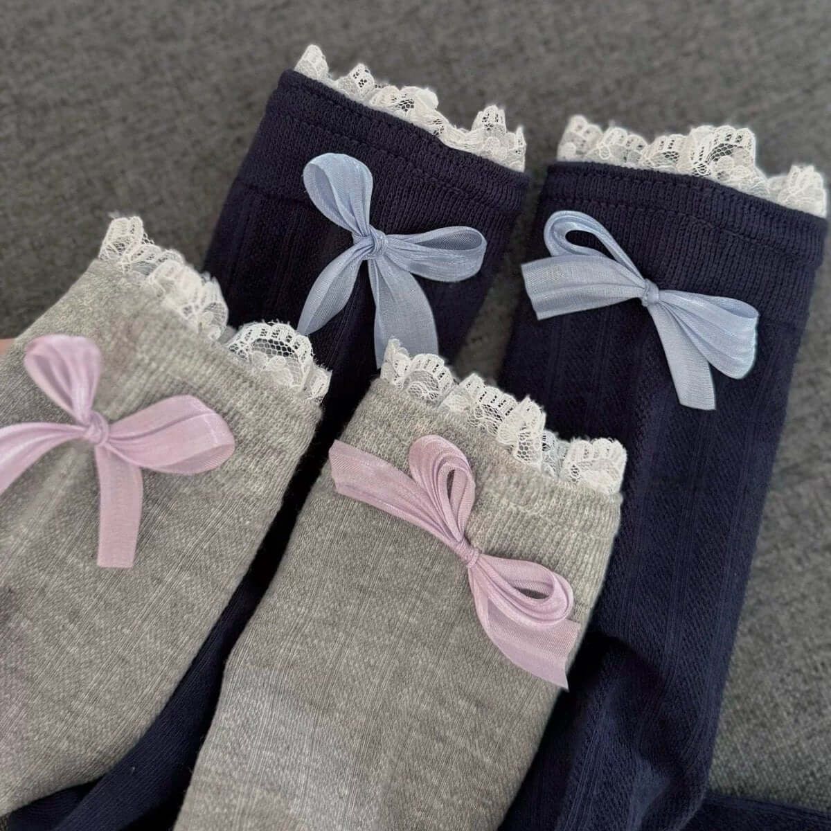Bow Design Women's Crew Socks - SocksParty