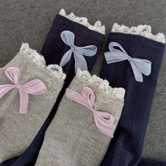 Bow Design Women's Crew Socks - SocksParty