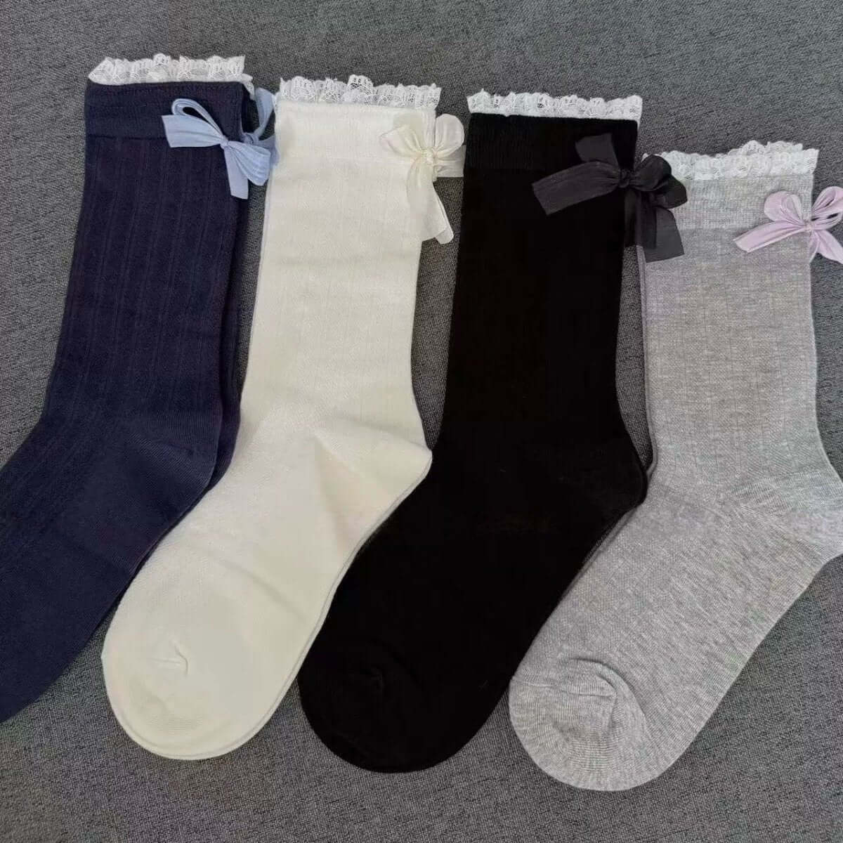 Bow Design Women's Crew Socks - SocksParty