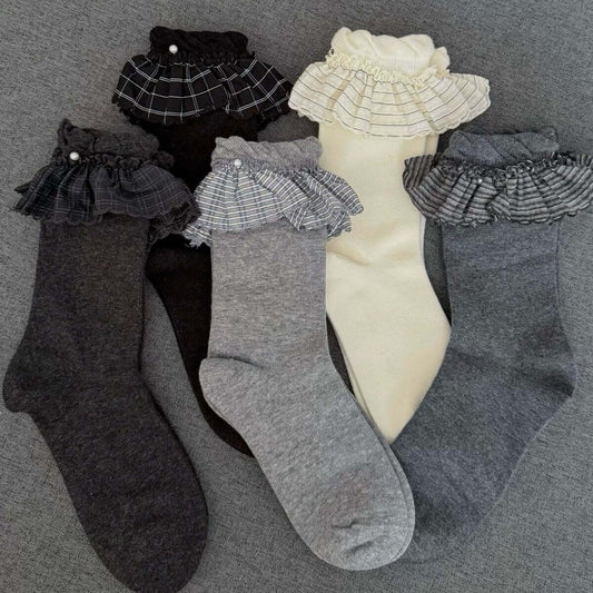 Cute Ruffle Lace Socks for Women - SocksParty