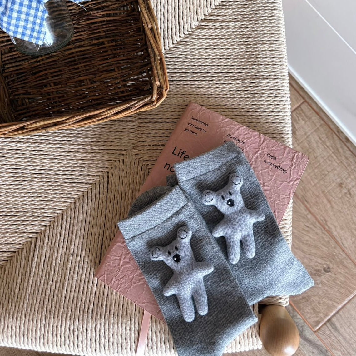 Cute 3D Plush Animal Ribbed Socks