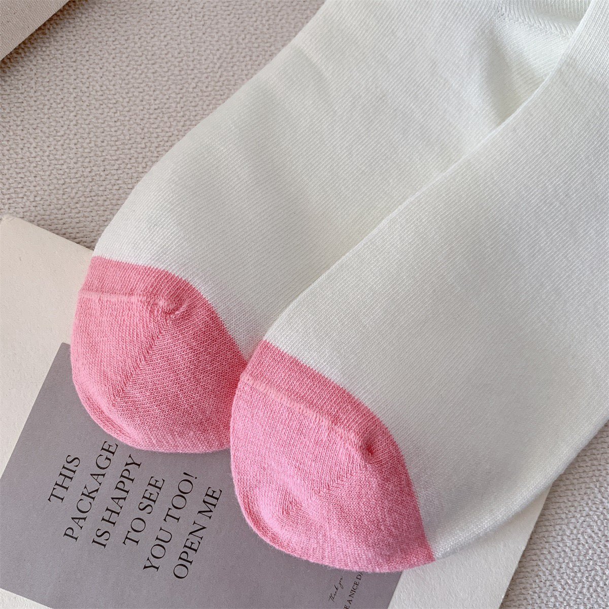 Animal Knit Vibrant Spring Crew Socks