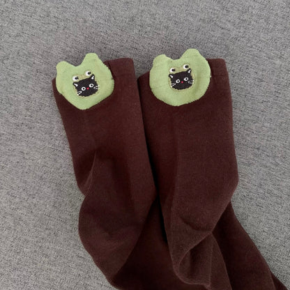 Cute 3D Cat & Puppy Ear Crew Socks