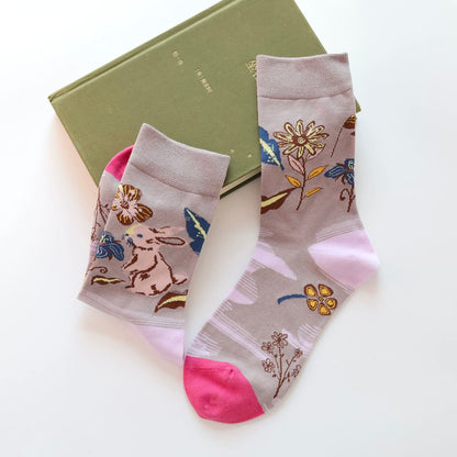 Artistic Oil Painting Style Animal Socks