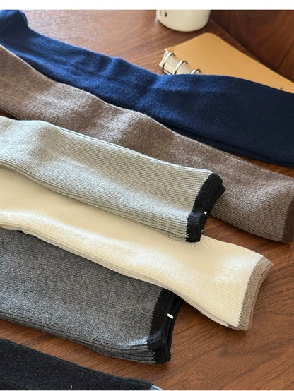 Minimalist Wool Knee High Socks